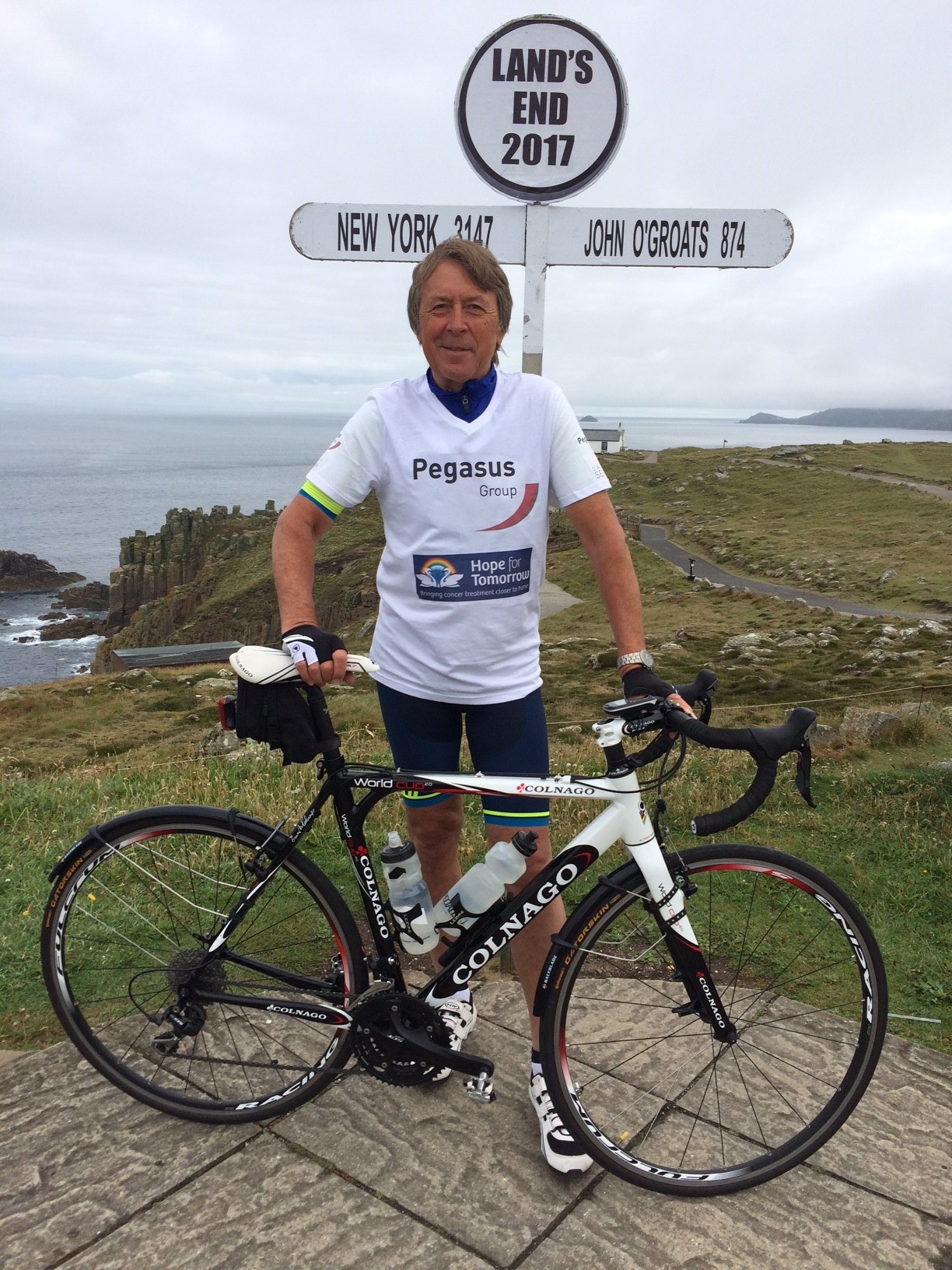 Stephen Bawtree on his Lands End to John O' Grotes cycle challenge 2017