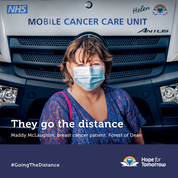 Press Release  – Mobile cancer charity ‘going the distance’ for patients during lockdown