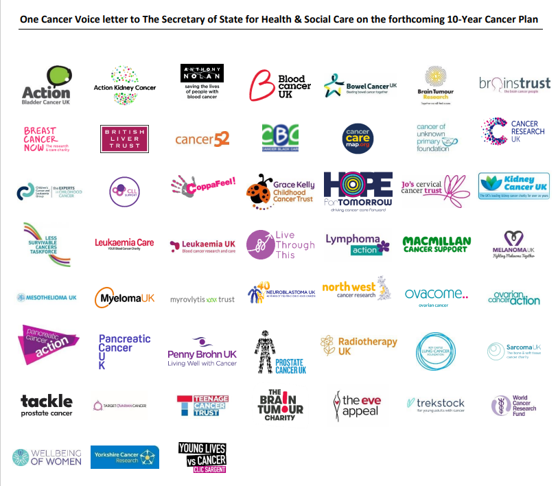 One Cancer Voice issues letter to The Secretary of State for Health & Social Care on the forthcoming 10-Year Cancer Plan