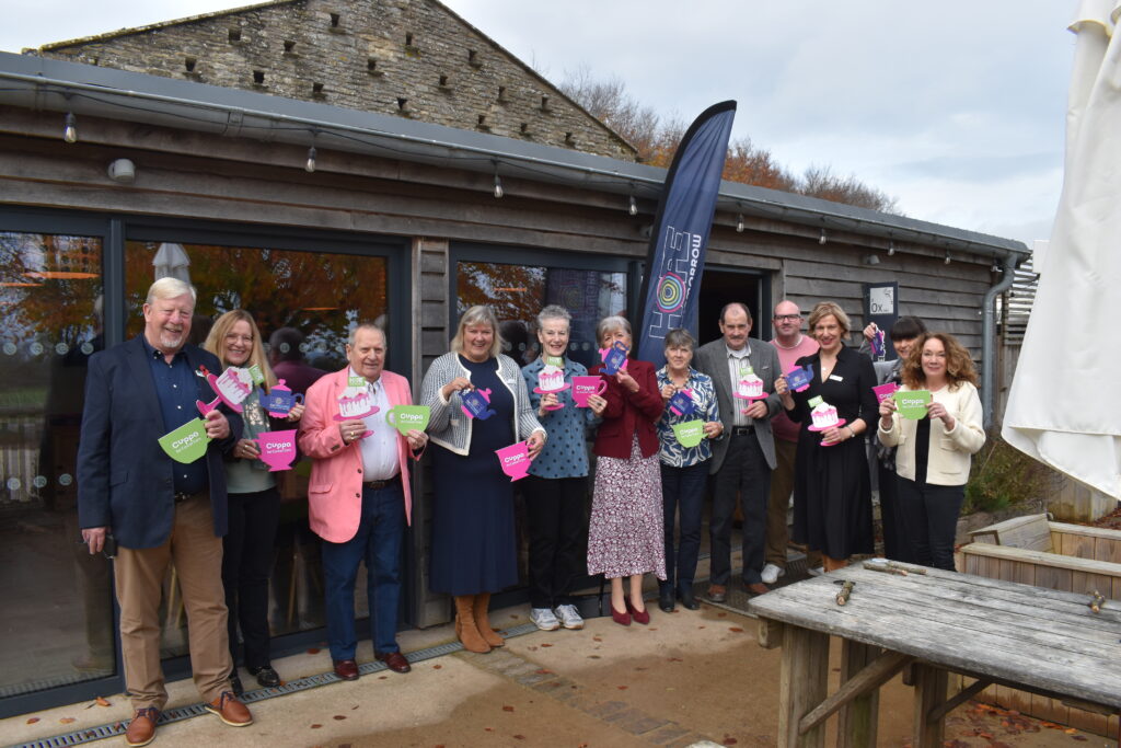 A group of Hope for Tomorrow supporters celebrating at the Cuppa 2026 launch event