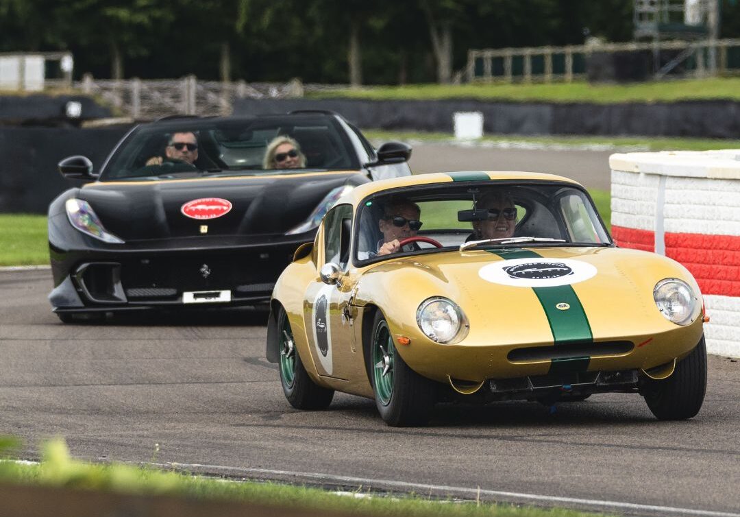 A banner showing sponsors of Veloce, including V-Management, Boodles and HFMC Wealth